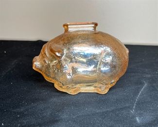 4 Vintage Chalk, Ceramic & Glass Piggy Banks
