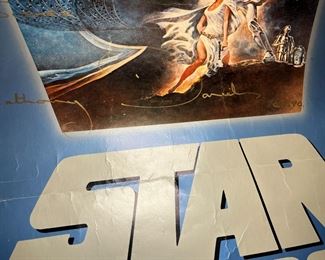 Signed Star Wars Revenge of the Jedi Promo Poster