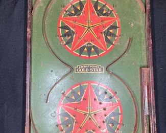 RARE 1933 Lindstrom's Gold Star Pin Ball Game
