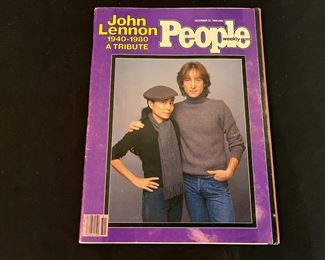 People Magazine John Lennon, December 22 1980