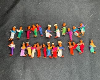 23 Guatemalan Worry Dolls VTG Folk Art Handmade