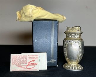 Silver 1940's Evans Art Deco Style Lighter