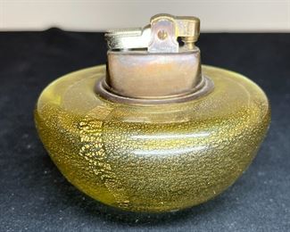 Barbini MCM Murano Glass Gold Fleck Lighter