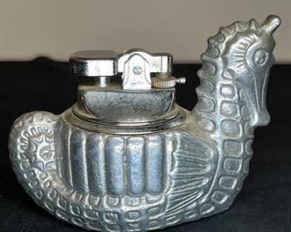 Vintage Collectible Sea Horse & Pheasant Lighters