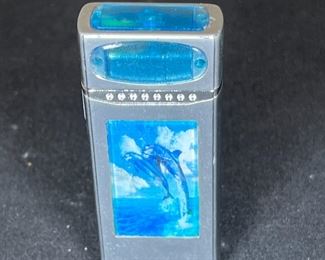 3 Vintage Collectible Dolphin & Tiki Lighters