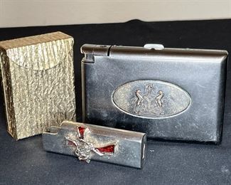 Vintage Cigarette Cases & Lighter Cover