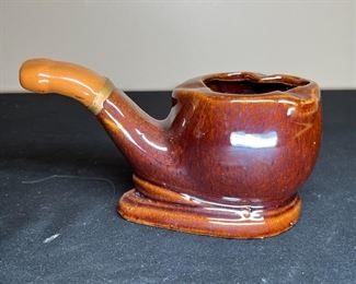 Old Man Face Ashtray & Napco Pipe Ashtray