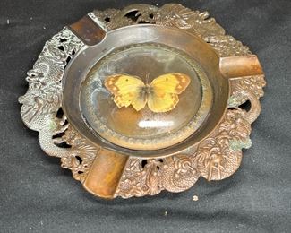 4 Vintage Ashtray & Cigar Holder