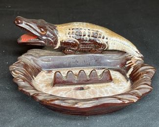 4 Vintage Ashtray & Cigar Holder