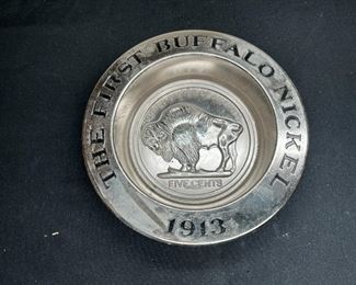 4 Souvenir & 4 Floral Ashtrays