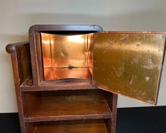MCM Copper Lined Smoking Stand Humidor
