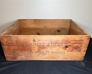 Advertising Crate Thomas Freres 21 Nuts St. George