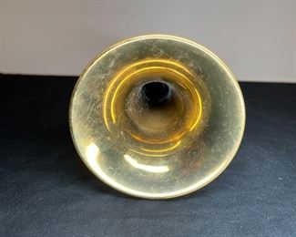 Vintage G.C. Conn LTD Engraved Brass Trumpet