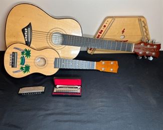 Youth Guitar, Ukulele, Melody Harp & Harmonicas