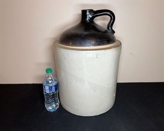 Antique 5 gallon 2 tone Stoneware Liquor Jug