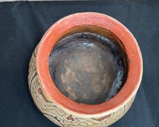 Terracotta Peruvian Shipibo Bowl
