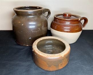 Primitive & Antique Stoneware Crocks