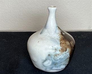 Cast Ceramic Salt Glaze Pitcher & 2 Mini Pots