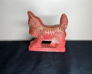 Little Red Scotty Dog Chalkware Carnival Prize