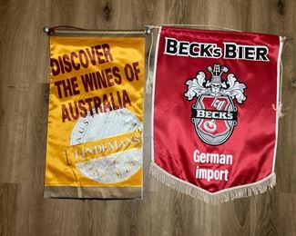 Beck's Bier & Lindemans Wines Banners Signs