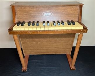 Vintage Jaymar Toy Piano w/ Childs Chair