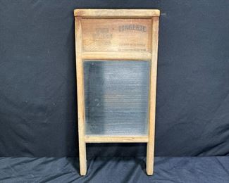 Vtg The Glass King Lingerie Glass Washboard