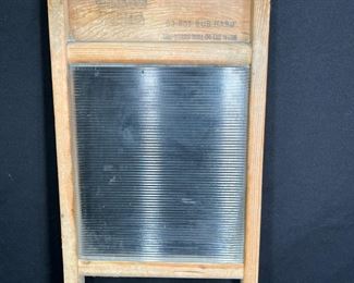 Vtg The Glass King Lingerie Glass Washboard