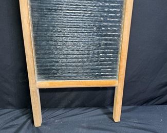 Vtg Two in One Glass Washboard No.80