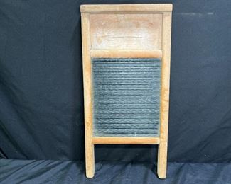 Small Vintage Glass Washboard
