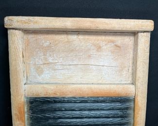 Small Vintage Glass Washboard