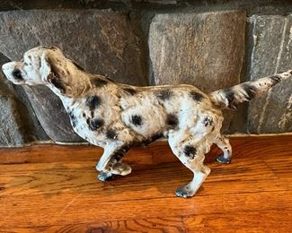 Antique Hunting Spaniel Pointed Dog Doorstop