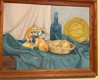 Vintage framed still life.