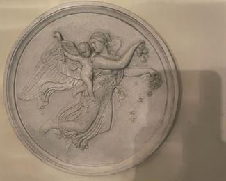 Angel with wings wall plaque.