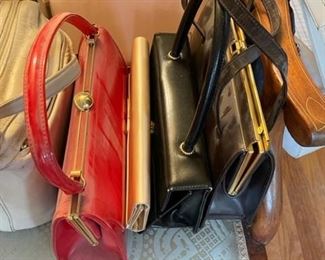 Large selection of women's purses.