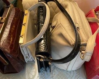 Large selection of women's purses.