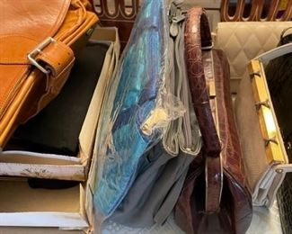 Large selection of women's purses.