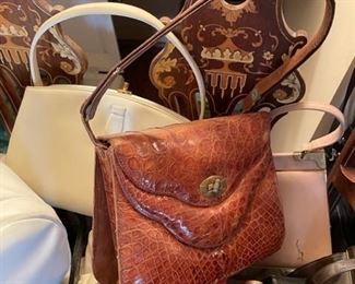 Large selection of women's purses.