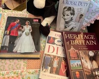 Lady Di and Royal British books and magazines.