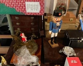 Vintage holiday decorations.