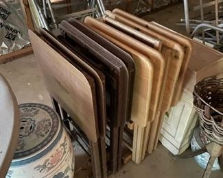 Sets of tray tables.