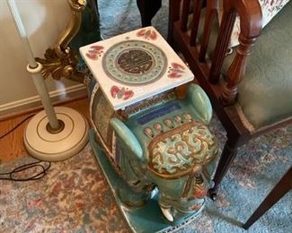 Pair of elephant planters.