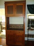 antique pine kitchen cabinet