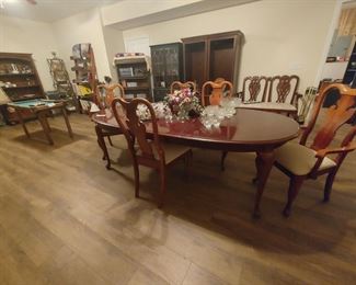 Dining table and chairs