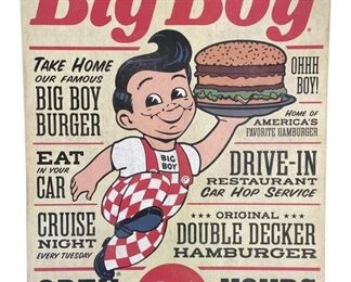 Shoneys Big Boy Wall Art
