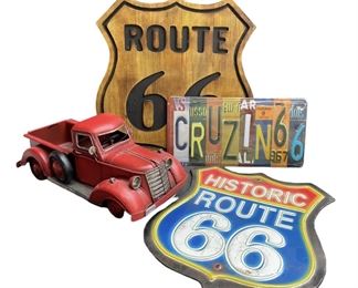 Route 66 and Truck Decor