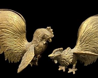 Brass Roosters