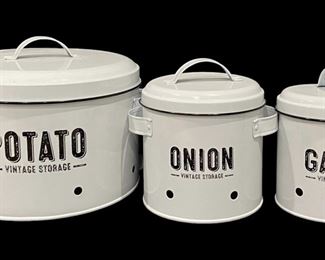 Metal Farmhouse Canisters