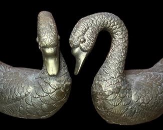 Brass Duck Pair