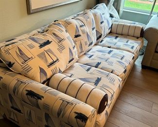 Nautical Design Sleeper Sofa with great mattress