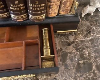 Candlesticks collapse into drawer for storage